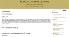 Desktop Screenshot of modelingforlifedrawing.com