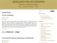 Tablet Screenshot of modelingforlifedrawing.com